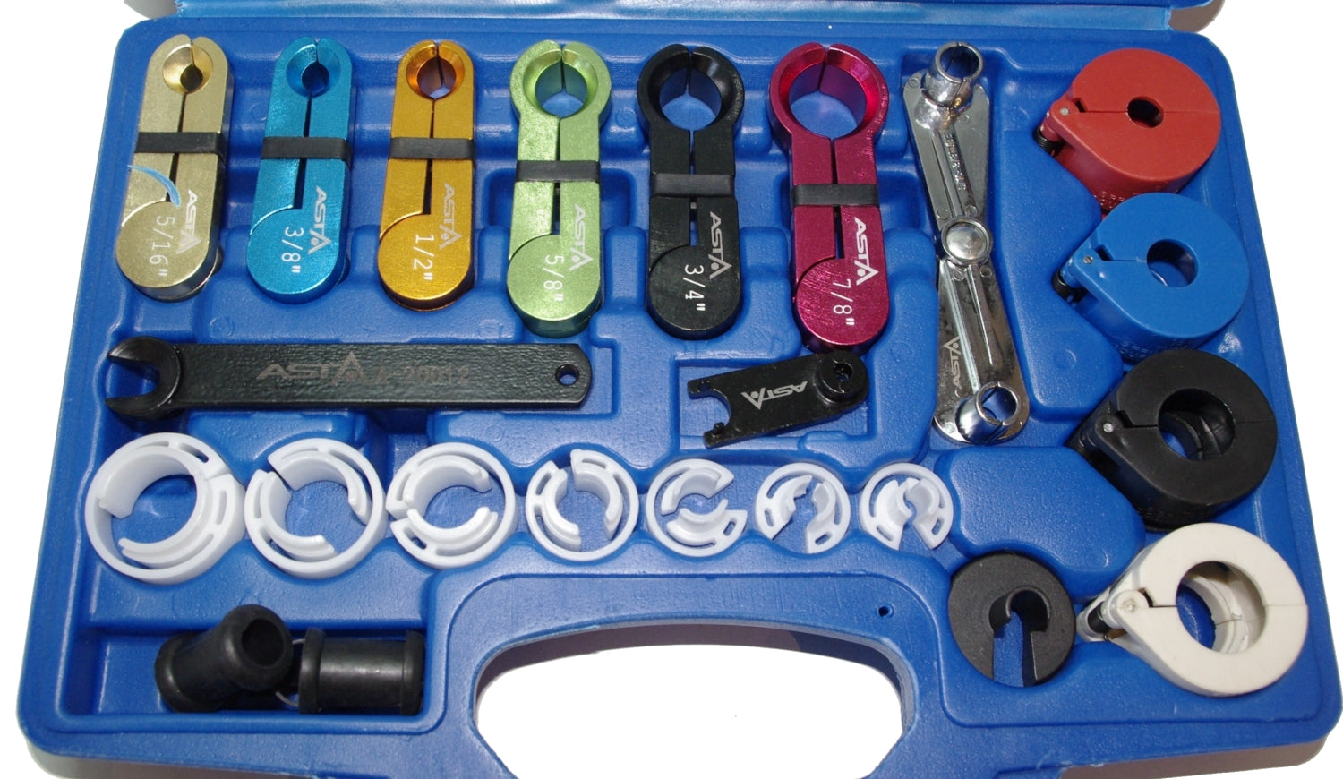 ASTA A-20012 Leitungsverbinder Demontagesatz inkl. Spring Lock Öffner 22 teilig mit Koffer