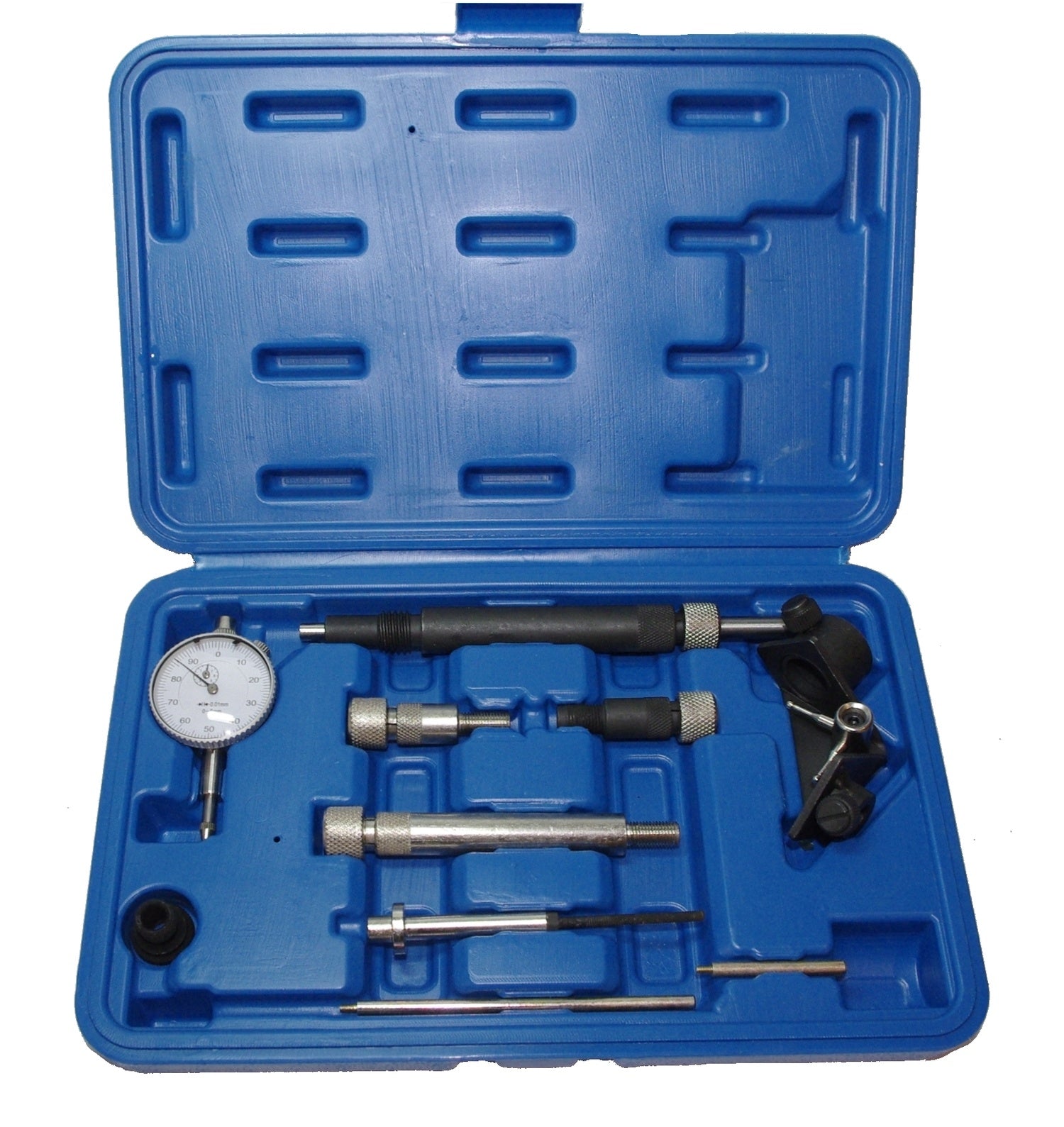 SATRA S-X2706 Messuhr und Adapter zum Einstellen des Förderbeginns an Dieselpumpen Einspritzpumpen