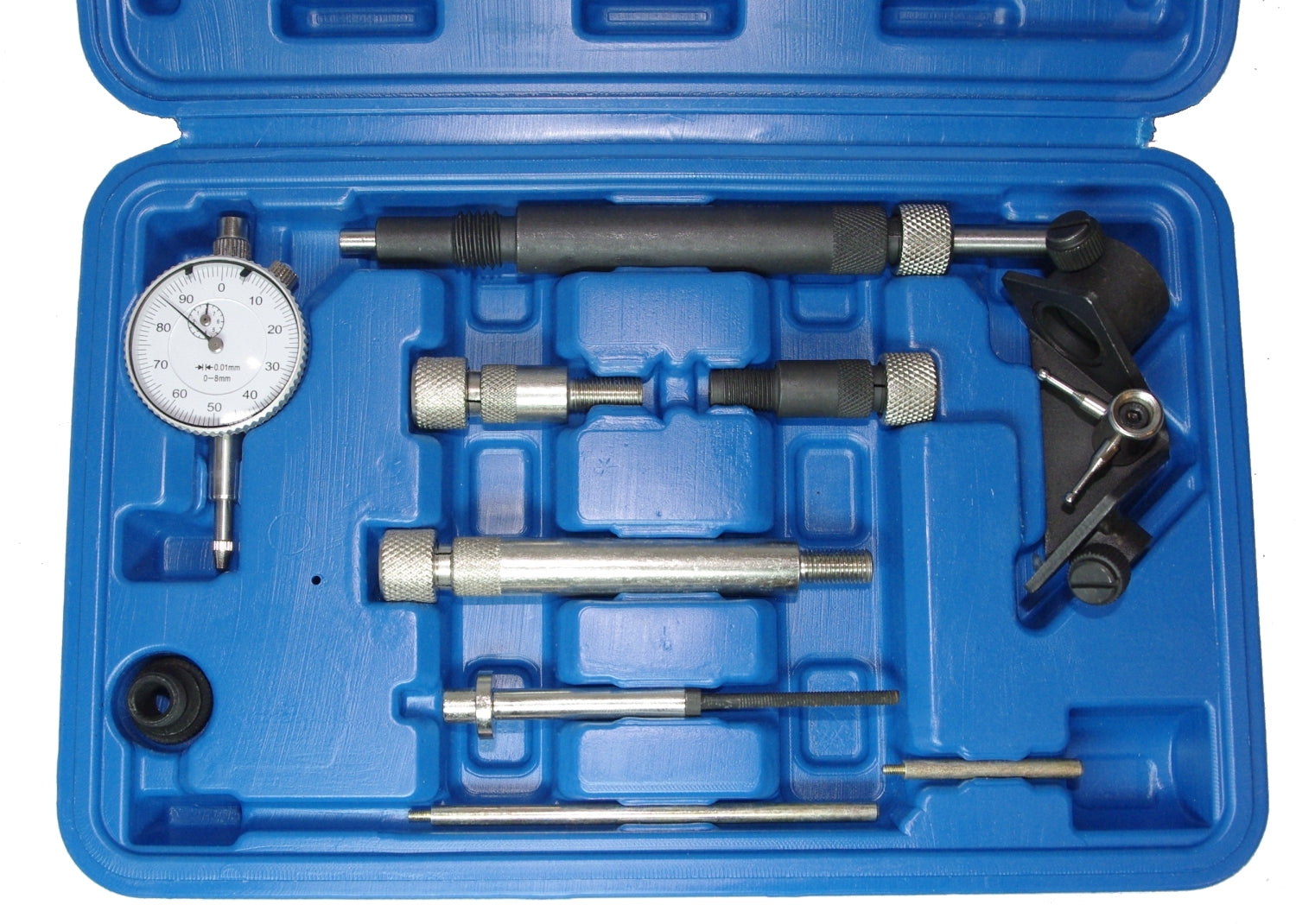 SATRA S-X2706 Messuhr und Adapter zum Einstellen des Förderbeginns an Dieselpumpen Einspritzpumpen