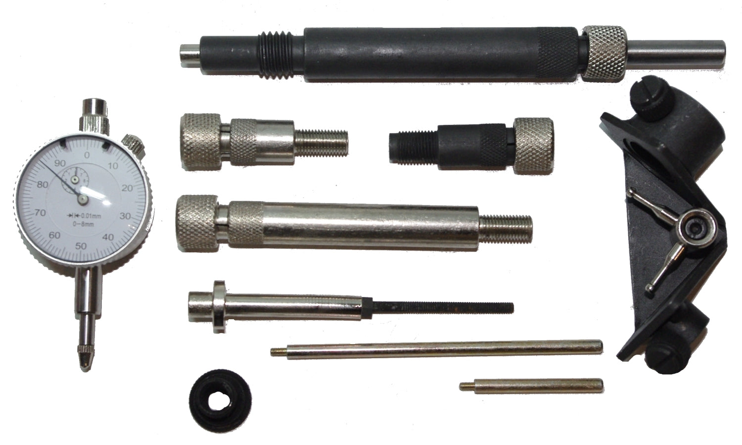 SATRA S-X2706 Messuhr und Adapter zum Einstellen des Förderbeginns an Dieselpumpen Einspritzpumpen