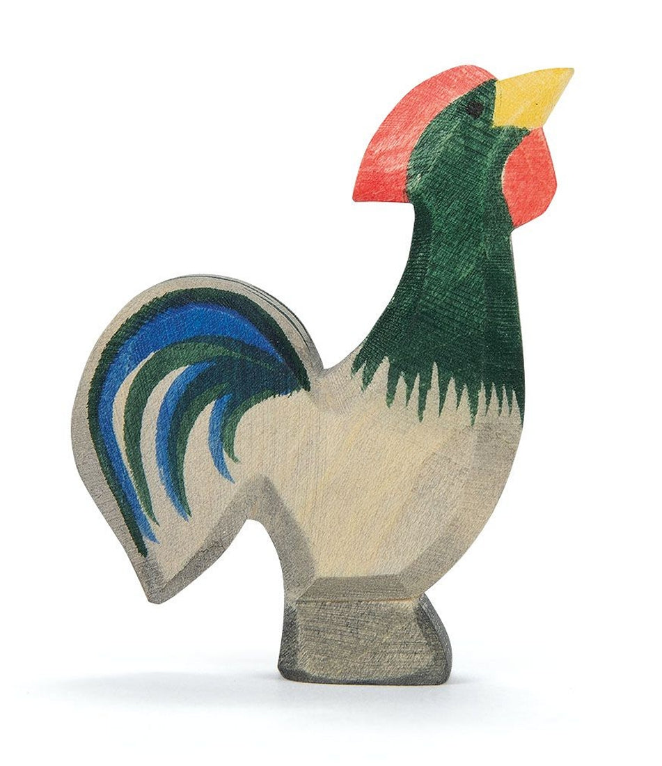 OSTHEIMER 13141 Hahn dunkel aus Holz Höhe 6,8cm Familie & Bauernhof