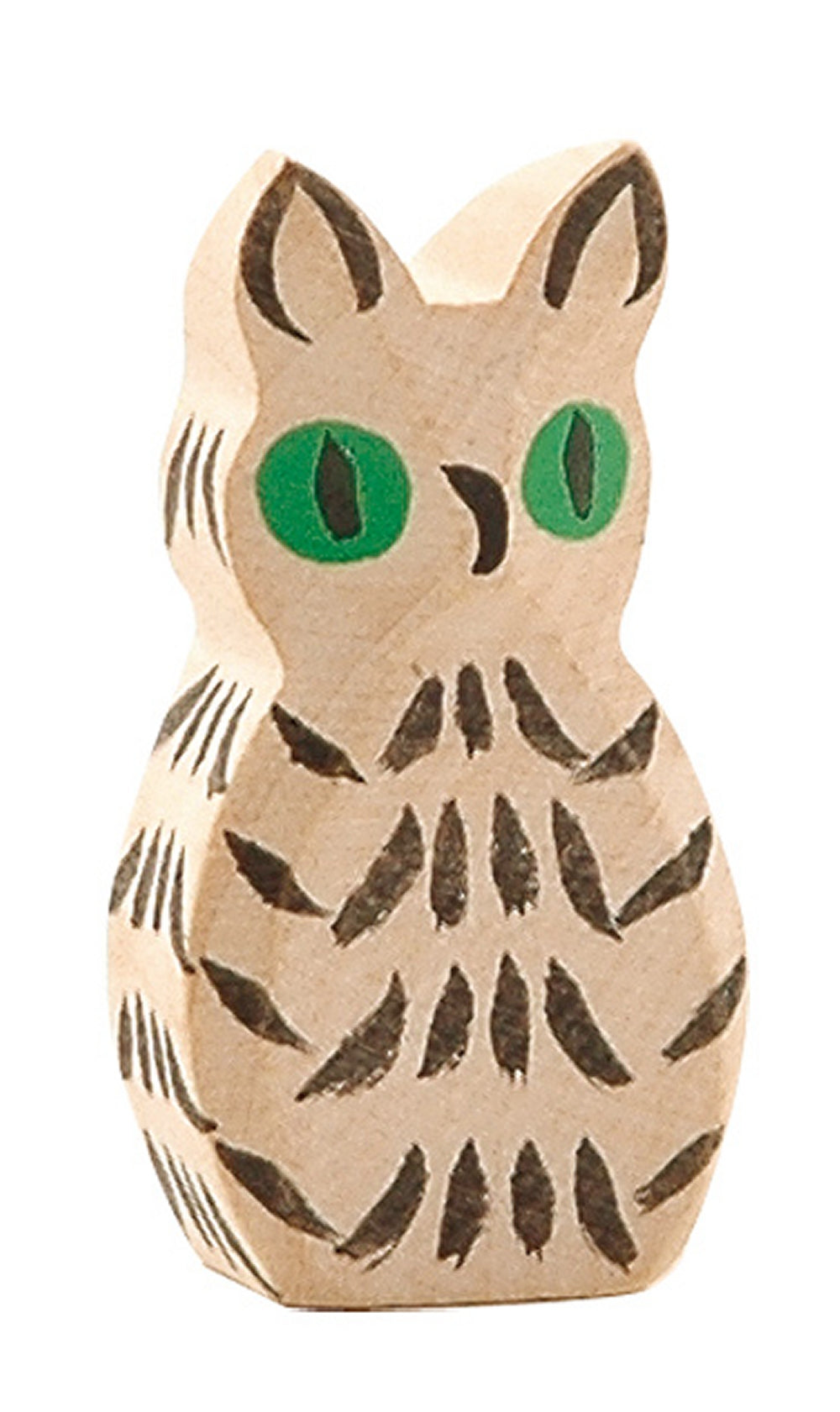 OSTHEIMER 1613 Eule weiß aus Holz Höhe 5,5cm Tiere in Wald & Flur