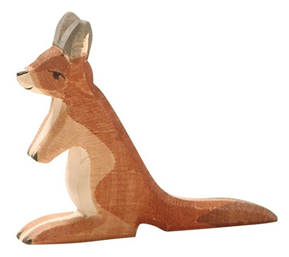 OSTHEIMER 2065 Känguru klein aus Holz Höhe 6,5cm Tiere aus aller Welt
