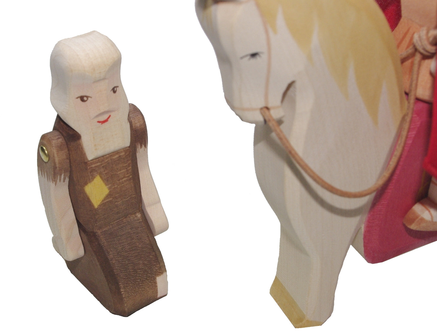 OSTHEIMER 37910 St. Martin mit Pferd und Bettler in Holzkiste 3 teilig Jahresfeste