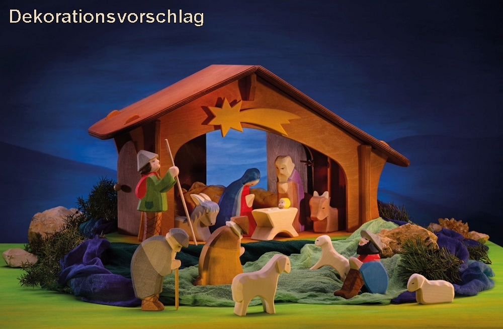 OSTHEIMER 40404 Ochse aus Holz Höhe 7cm Weihnachten Krippenfiguren