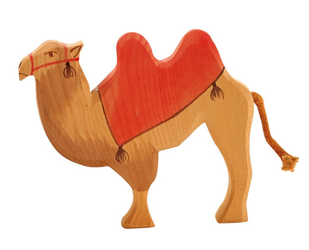 OSTHEIMER 41911 Kamel (Sattel) aus Holz Höhe 13cm Weihnachten Krippenfiguren