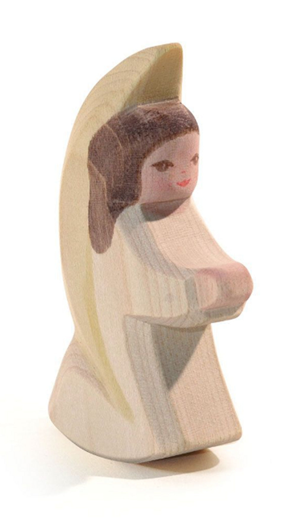 OSTHEIMER 42011 Engelchen weiß aus Holz Höhe 8cm Jahresfeste Engel Weihnachtsengel