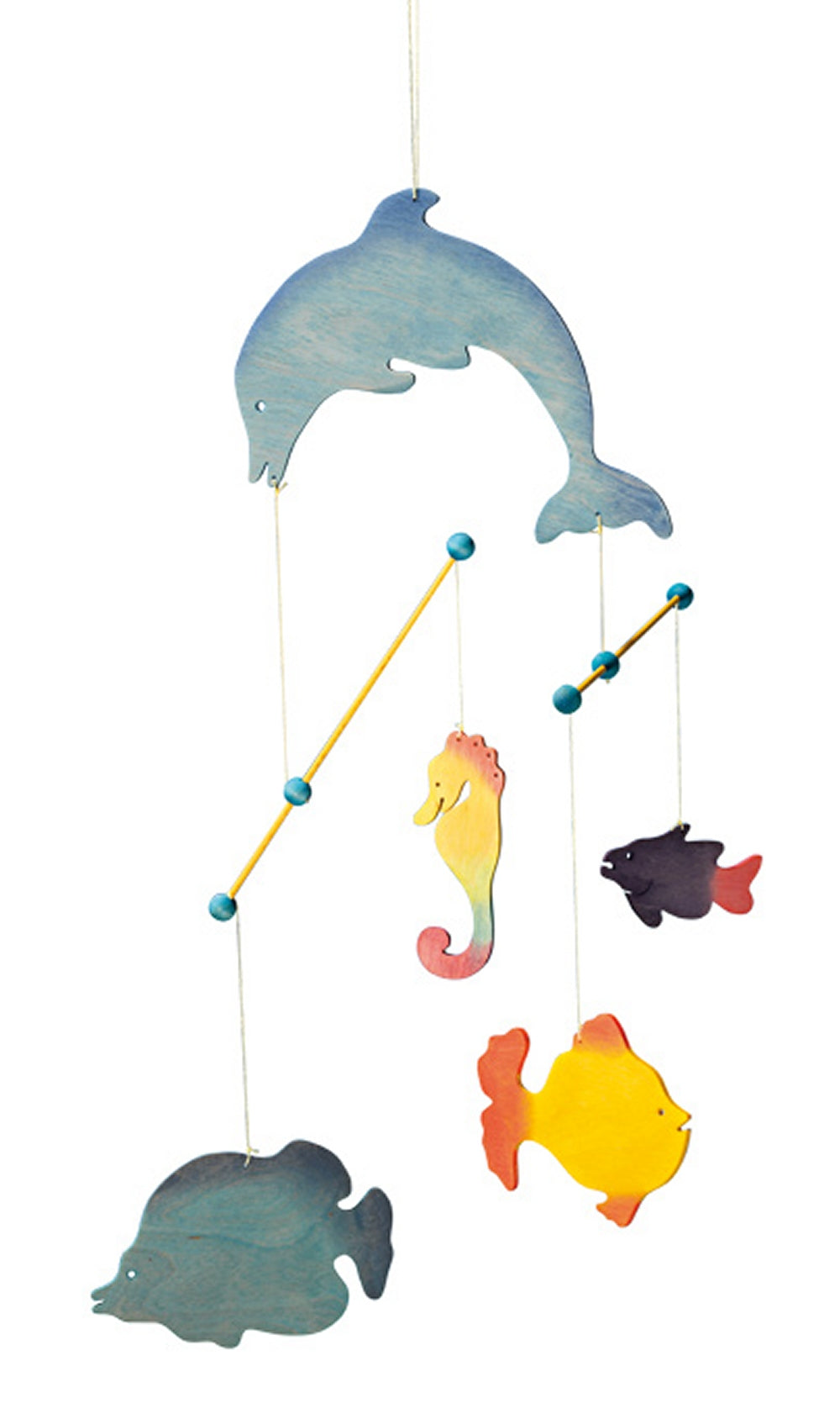OSTHEIMER 5520050 Mobile Delphin aus Holz Höhe 45cm Kinderzimmer Dekoration