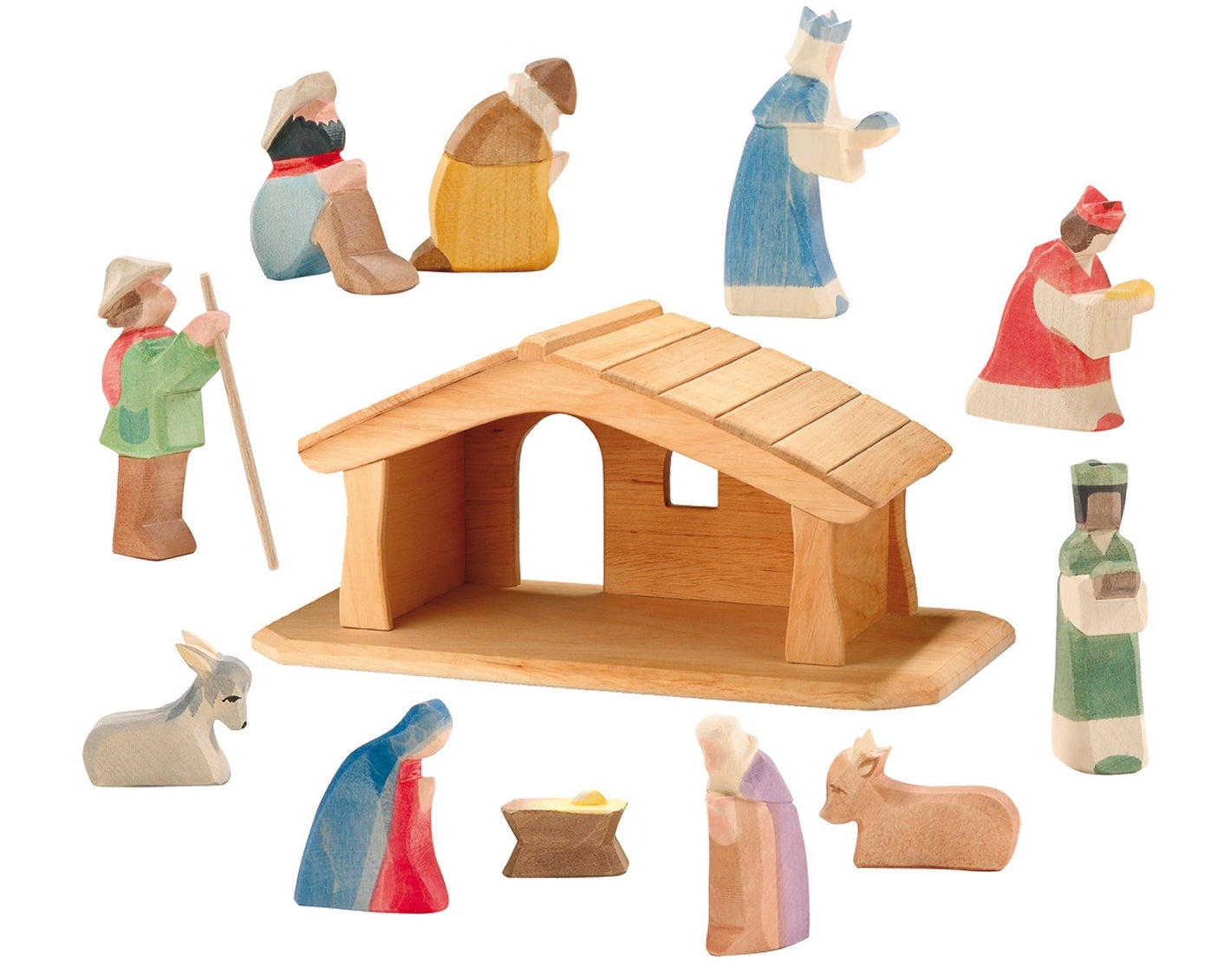OSTHEIMER SET Krippe MINI komplett mit 65600 66510 66520 66530 Weihnachtskrippen Miniaturen