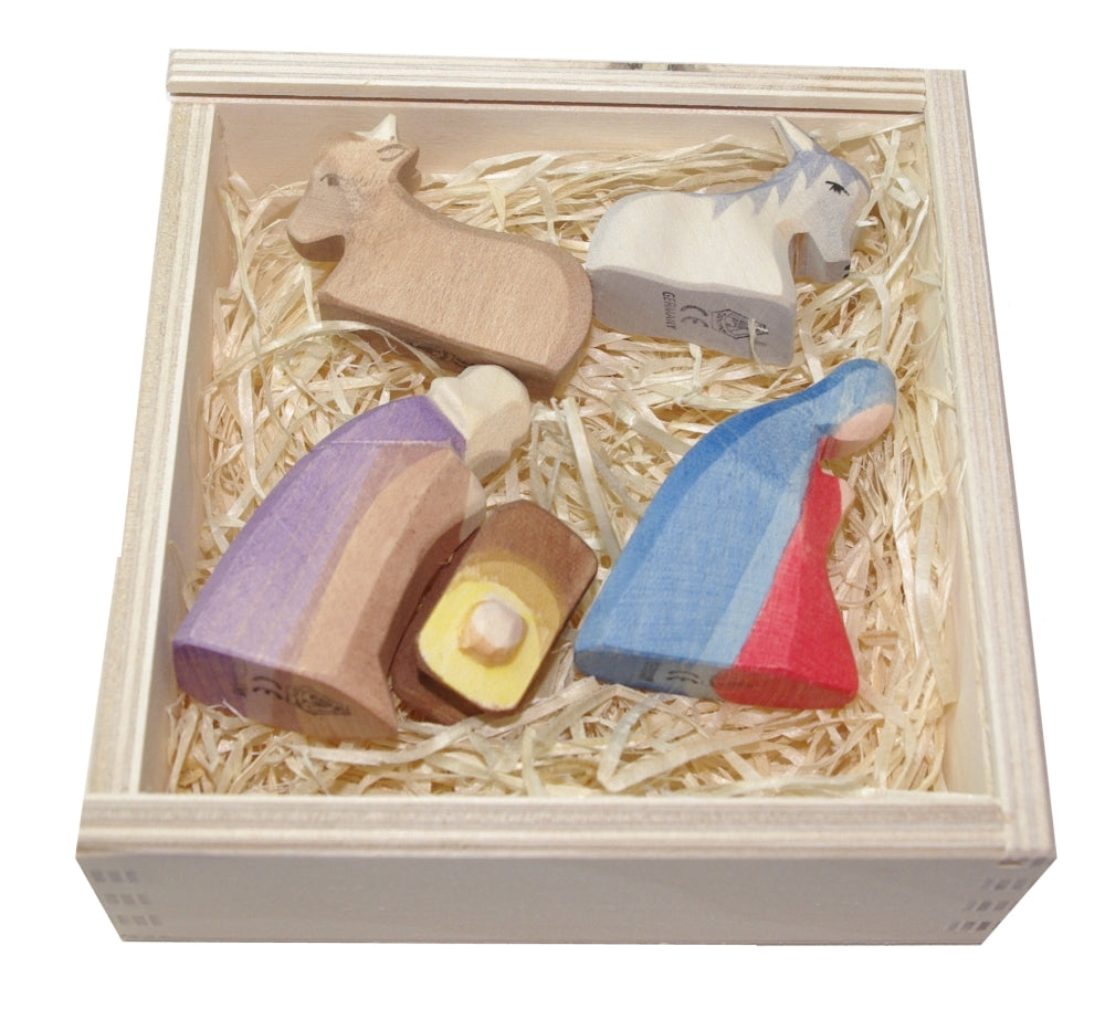 OSTHEIMER 66510 Heilige Familie Serie MINI 5 teilig mit Holzkiste