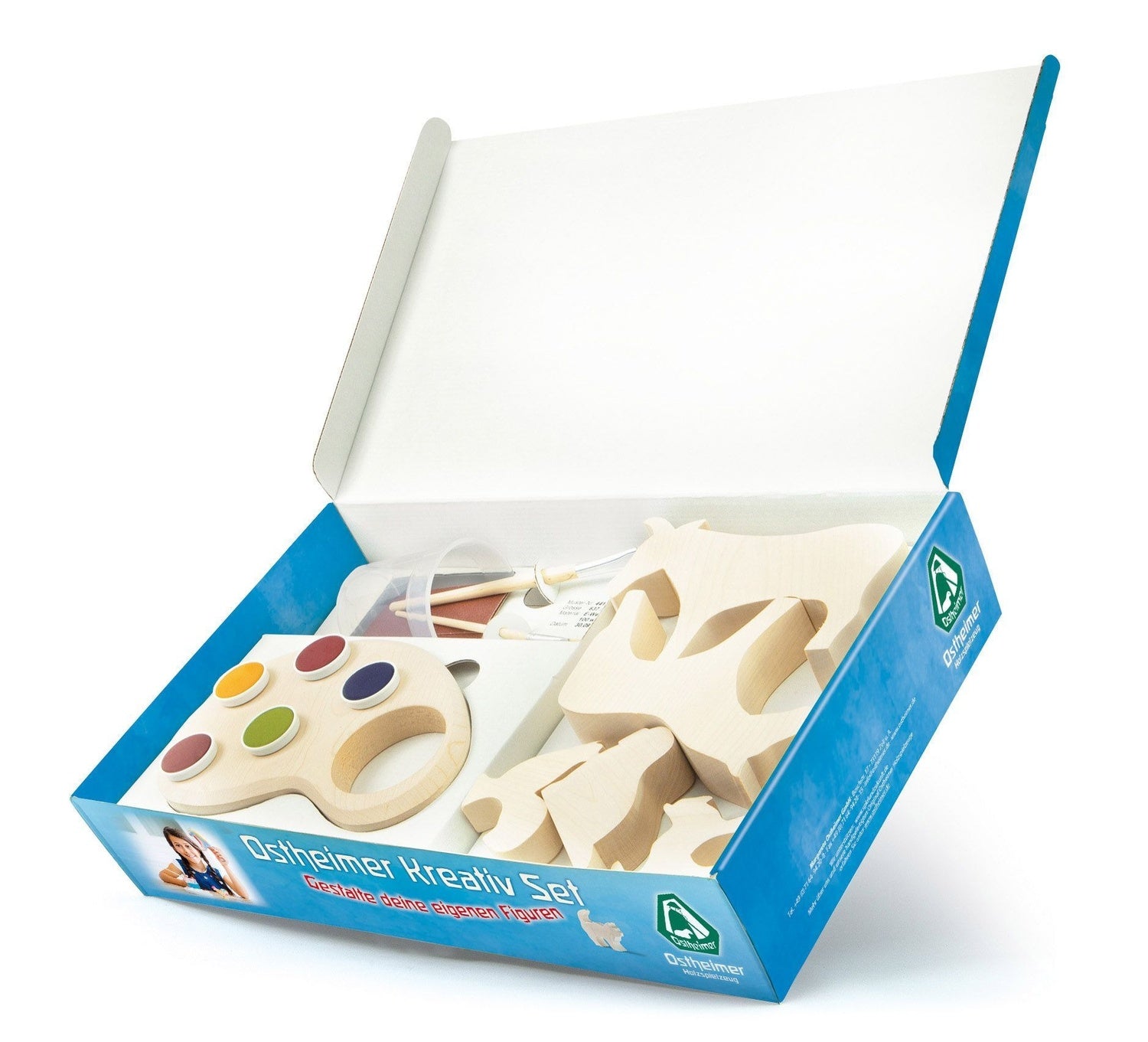 OSTHEIMER 80249 Kreativ Set komplett Rohlinge zum Bemalen