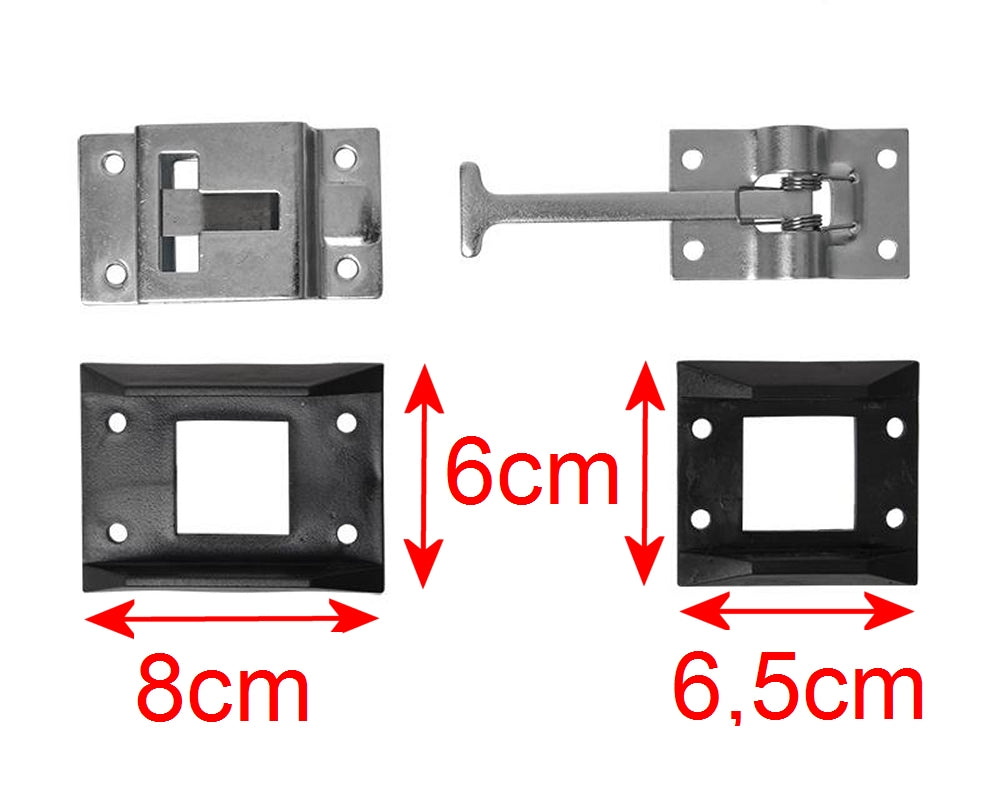 ProPlus 342124S Türfeststeller mit Halteteil inklusive 2 Kunststoff Unterlegteile