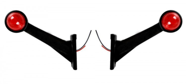 ProPlus 343718 2 x Begrenzungsleuchten / Positionsleuchten SCHRÄG ABGEWINKELT für Anhänger
