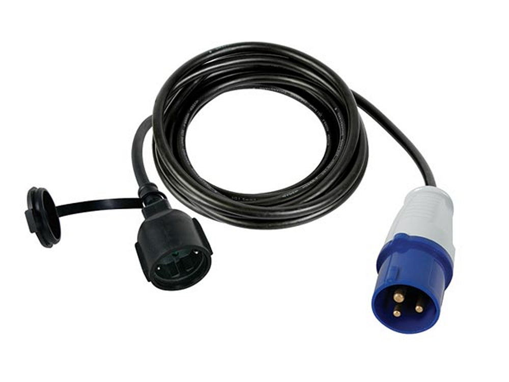 PEREL ECEEC3M-3 Adapterkabel Schuko Kupplung auf CEE Stecker 3 Meter