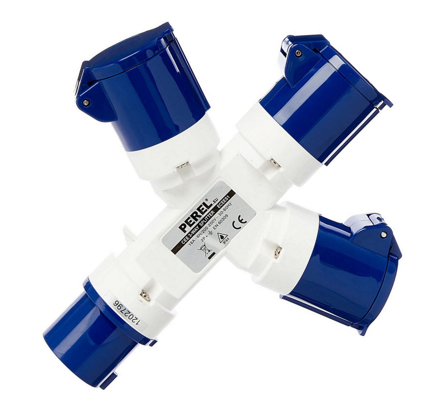 PEREL ECEES1 CEE 3 fach Verteiler 1 CEE Eingang auf 3 CEE Ausgänge 230 Volt