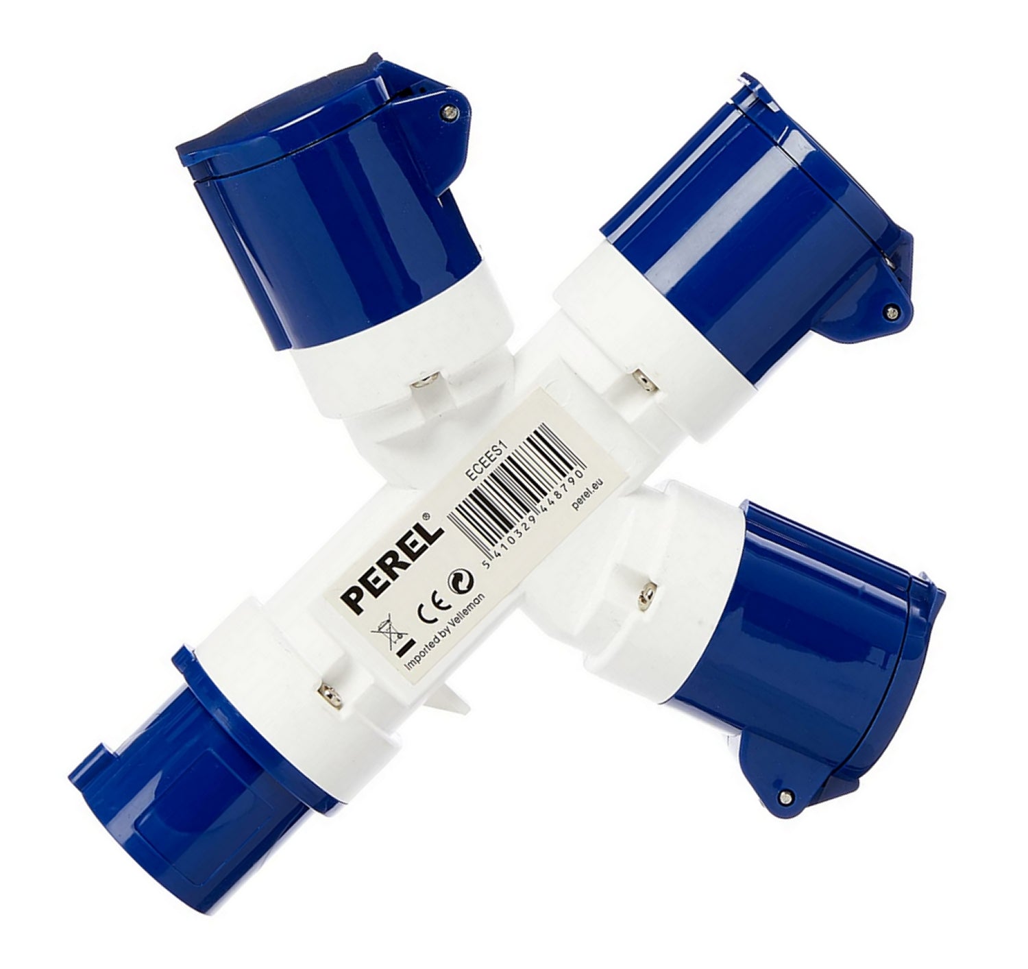 PEREL ECEES1 CEE 3 fach Verteiler 1 CEE Eingang auf 3 CEE Ausgänge 230 Volt