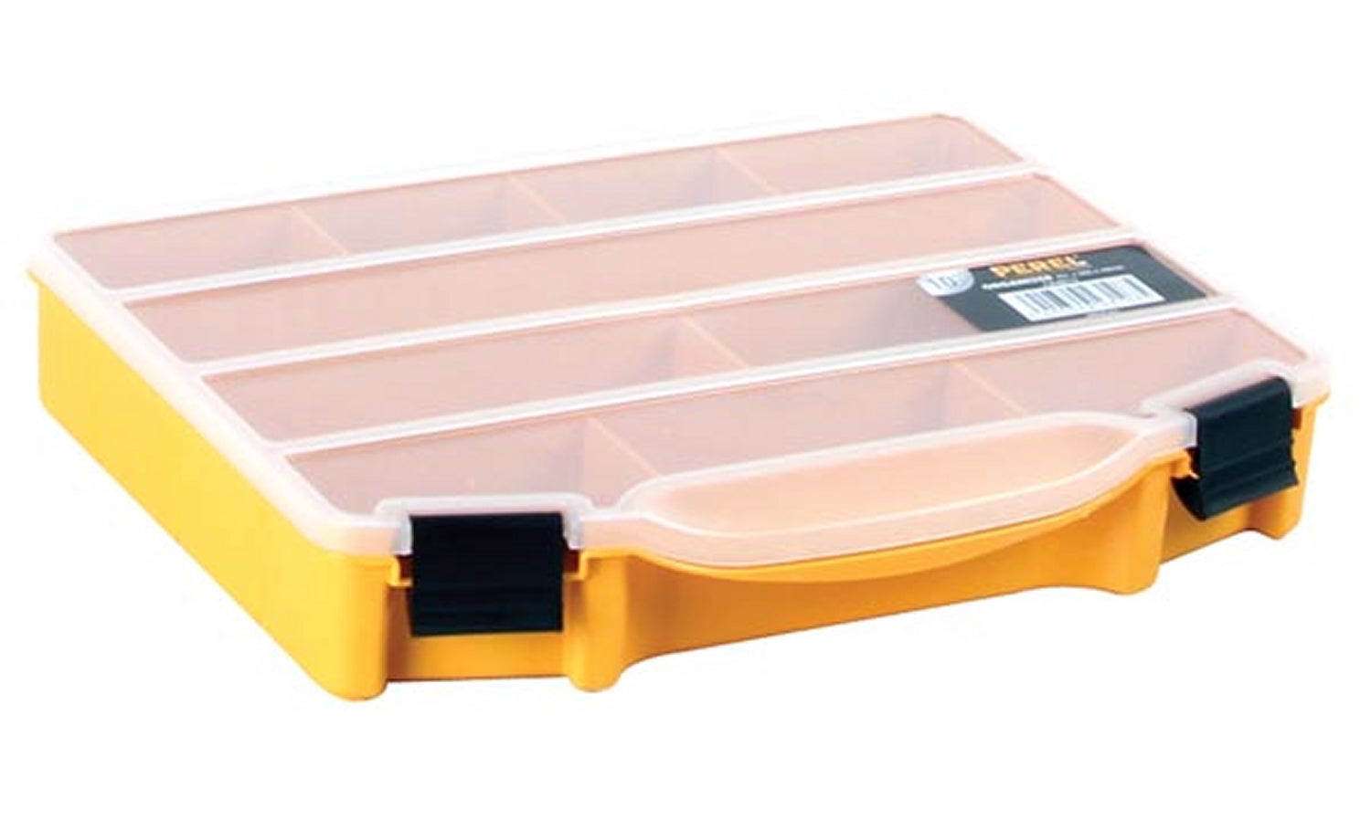 PEREL OMR10 Sortimentskasten leer mit 6 Fächern Größe 251 x 200 x 44mm