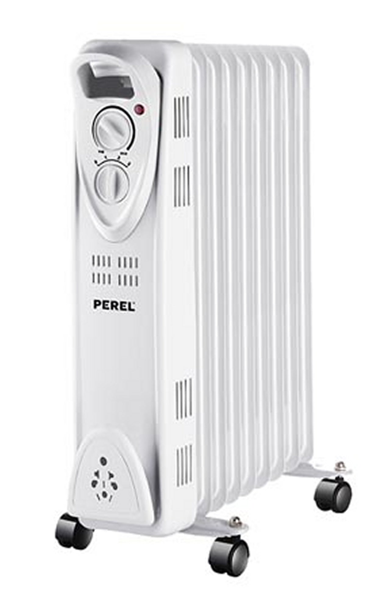 PEREL TC78009N Ölradiator Heizung Radiator mit Rollen 2000 Watt 9 Rippen 3 Heizstufen