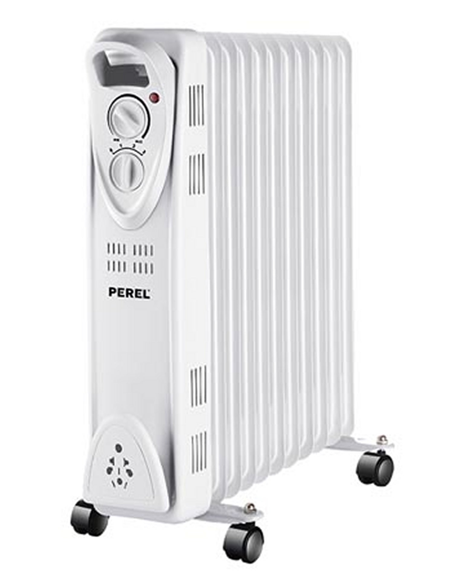 PEREL TC78011N Ölradiator Heizung Radiator mit Rollen 2500 Watt 11 Rippen 3 Heizstufen