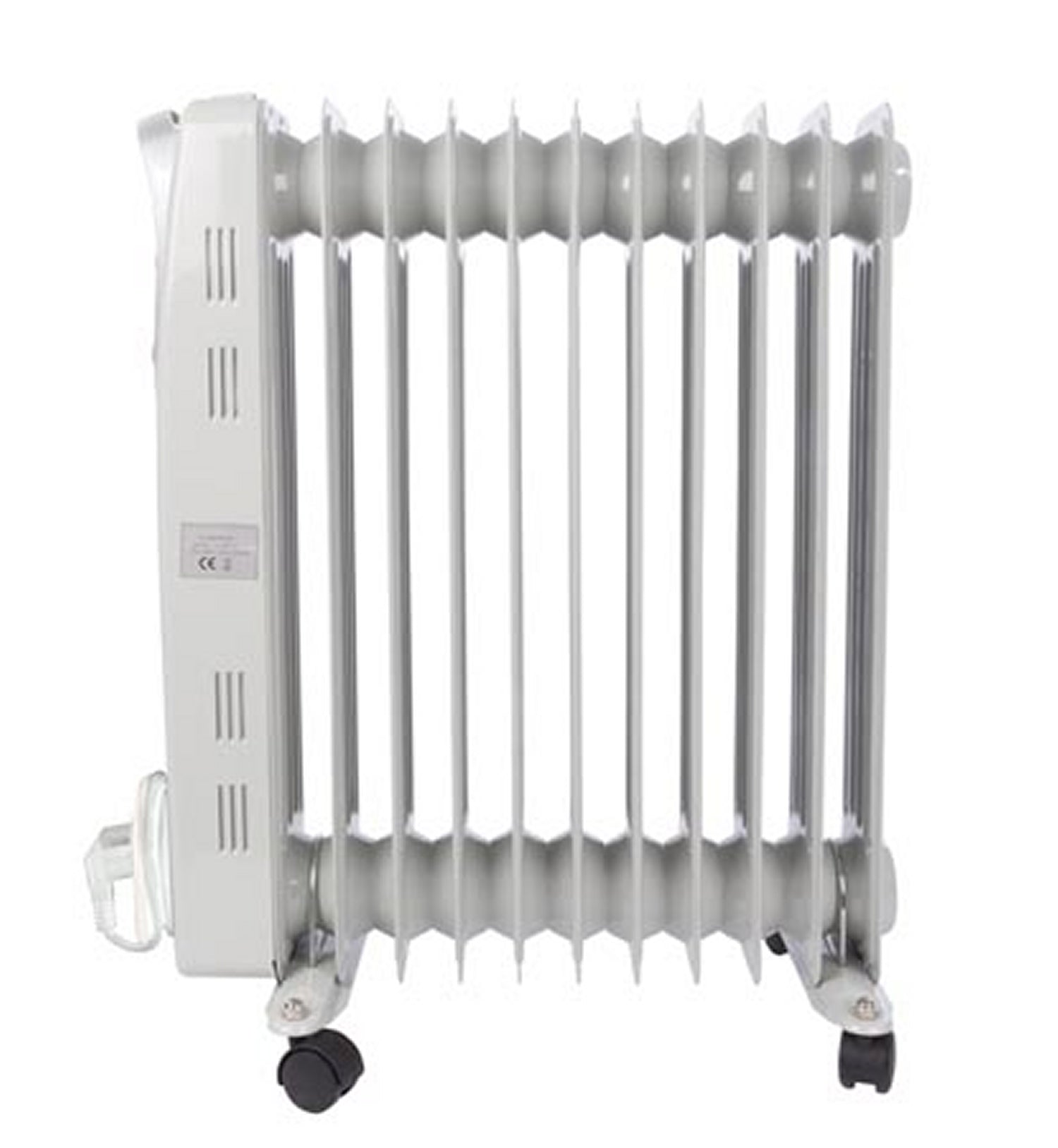 PEREL TC78011N Ölradiator Heizung Radiator mit Rollen 2500 Watt 11 Rippen 3 Heizstufen