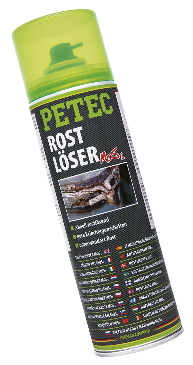 PETEC 70050 MoS2 Rostlöser Spray 500ml Korrosionsschutz Pflegemittel