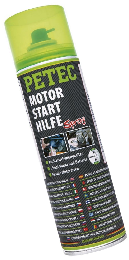 PETEC 70450 Motorstarthilfe Spray 500ml Kaltstartmittel Technische Sprays
