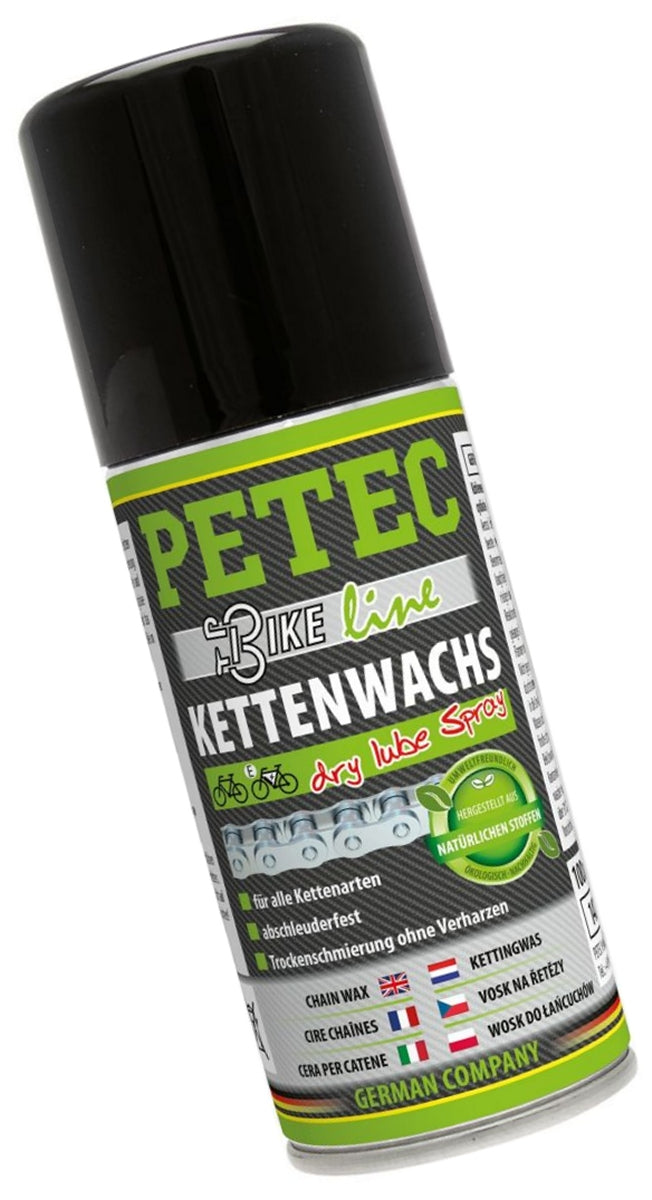 PETEC 70520 Kettenwachs Spray 100ml Dry Lube zur Trockenschmierung