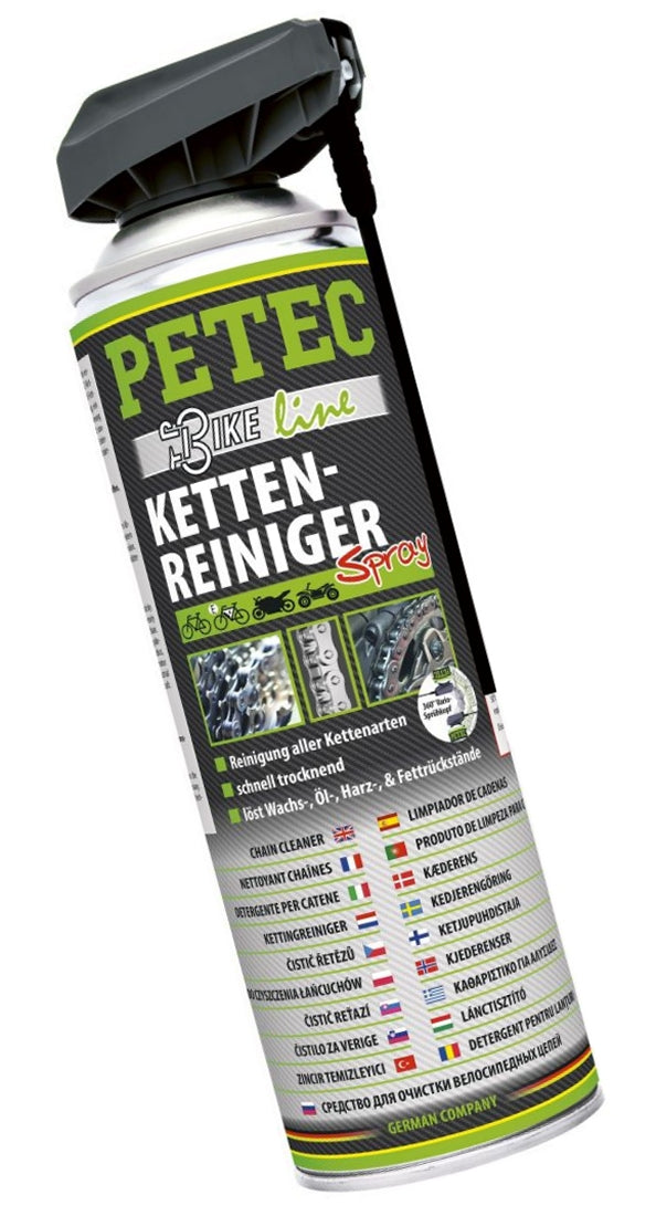 PETEC 70540 Kettenreiniger Spray 500ml Bike-Line Ketten Reiniger Kettenspray