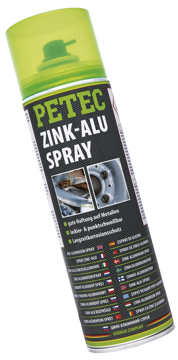 PETEC 71050 Zink Alu Spray Grundierung Spray 500ml Langzeit Korrosionsschutz