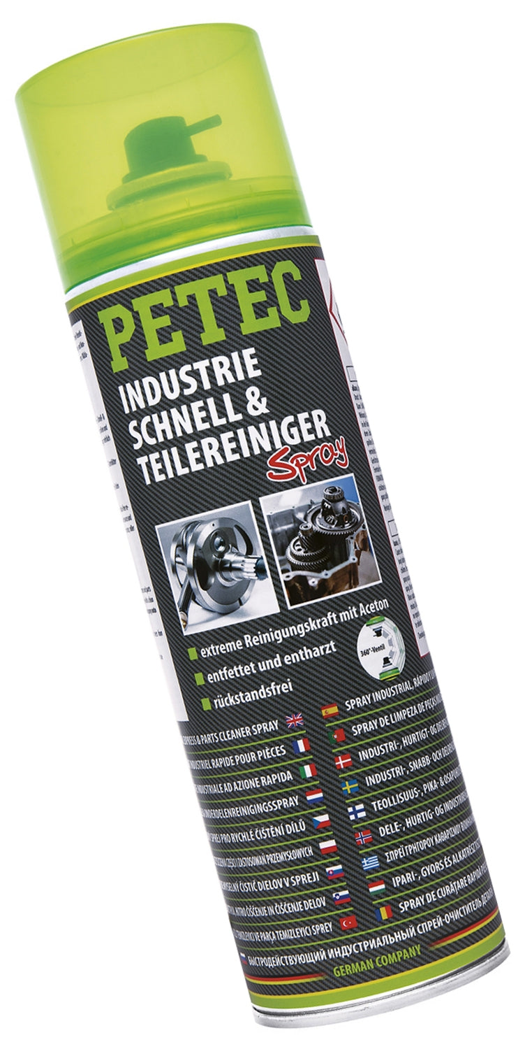 PETEC 71750 Industrie Schnellreiniger Teilereiniger Spray 500ml Industriereiniger