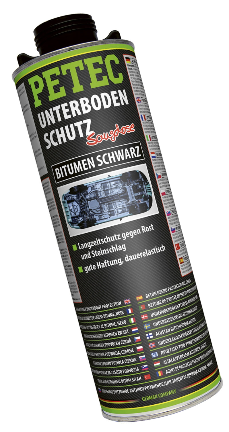 PETEC 73110 Unterbodenschutz Bitumen Schwarz Saugdose 1000ml Langzeitschutz
