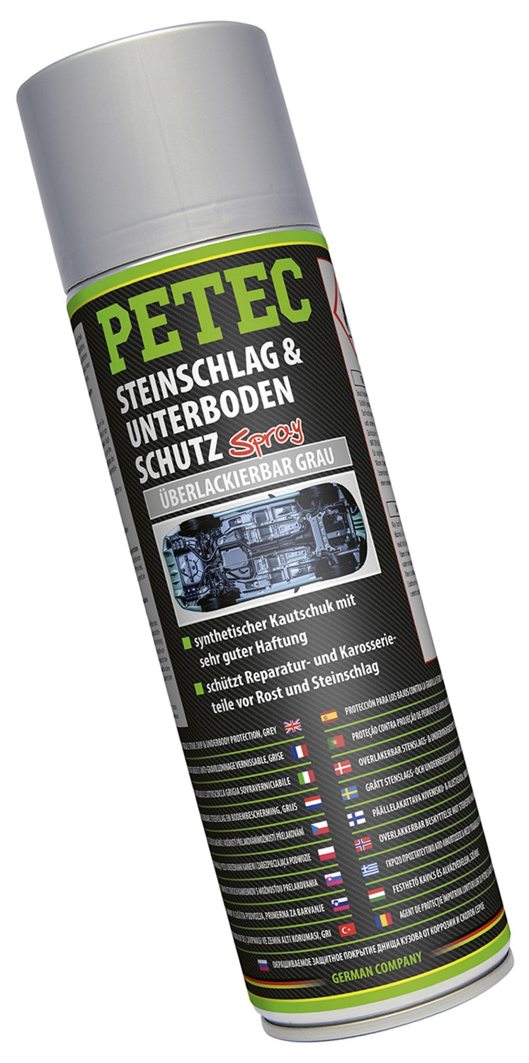PETEC 73350 Steinschlag & Unterboden Schutz Grau 500ml Langzeitschutz Rostschutz