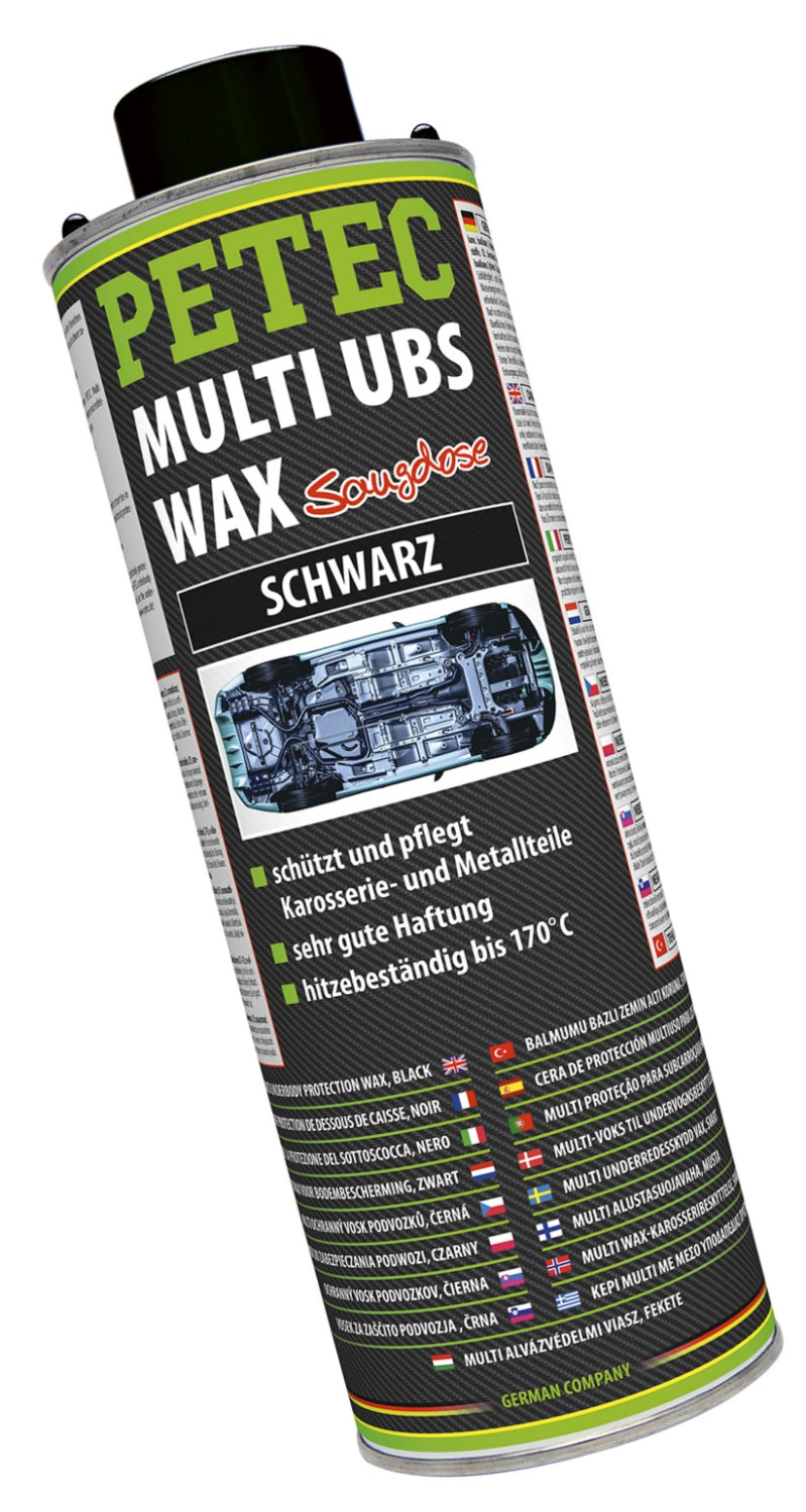 PETEC 73420 Multi UBS Wax Schwarz Saugdose 1000ml Schutzfilm Korrosionsschutz