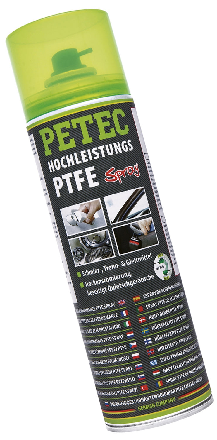 PETEC 74050 Hochleistungspray PTFE Spray Schmiermittel Trennmittel Gleitmittel