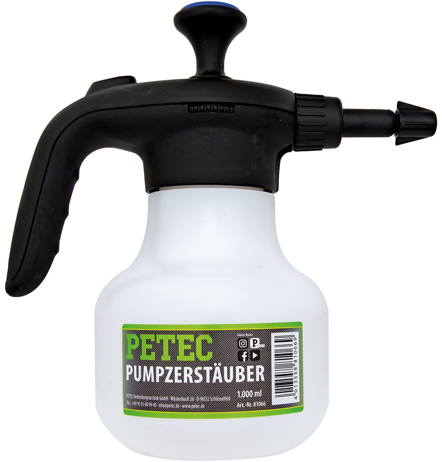 PETEC 81066 Pumpzerstäuber 1000ml Zerstäuber Bremsenreiniger