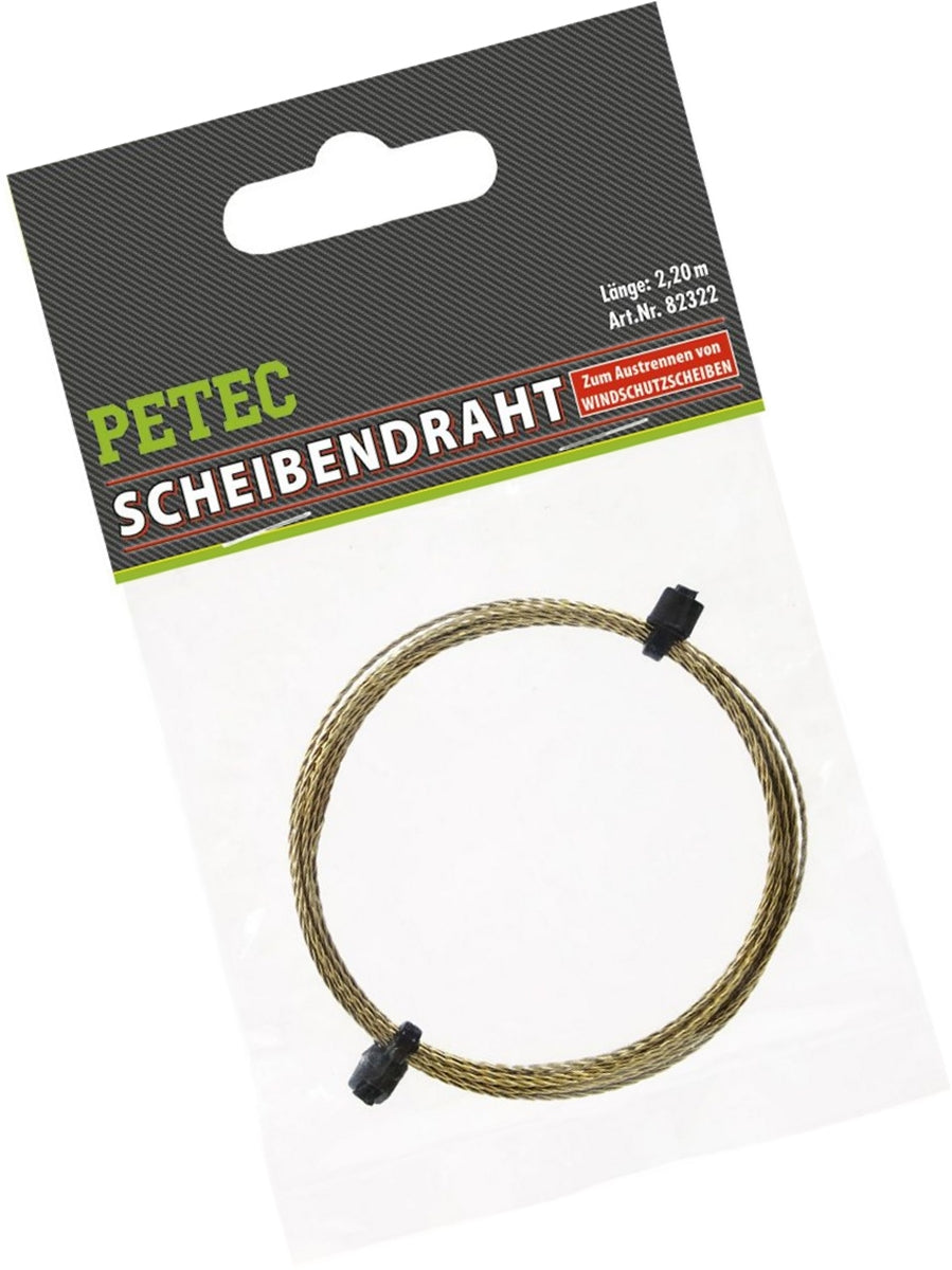 PETEC 82322 Scheibendraht Scheiben Schneidedraht Länge 2,20m