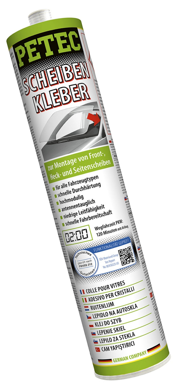 PETEC 83310 Scheibenkleber Kartusche 310ml Scheibenklebstoff Autoscheiben