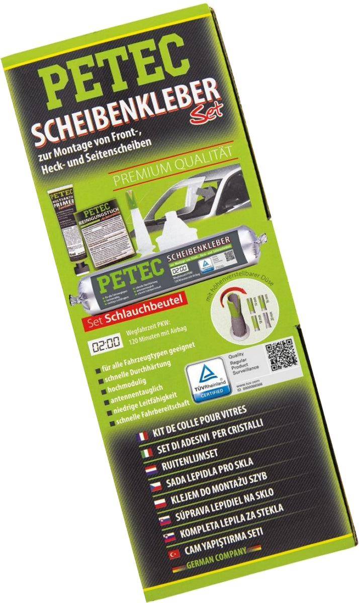 PETEC 83433 Set Scheibenkleber Schlauchbeutel Scheibenkleberset