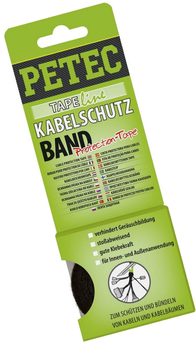 PETEC 87500 Kabelschutzband Protection Tape SB-Karte Rolle 10m x 19mm x 0,3mm