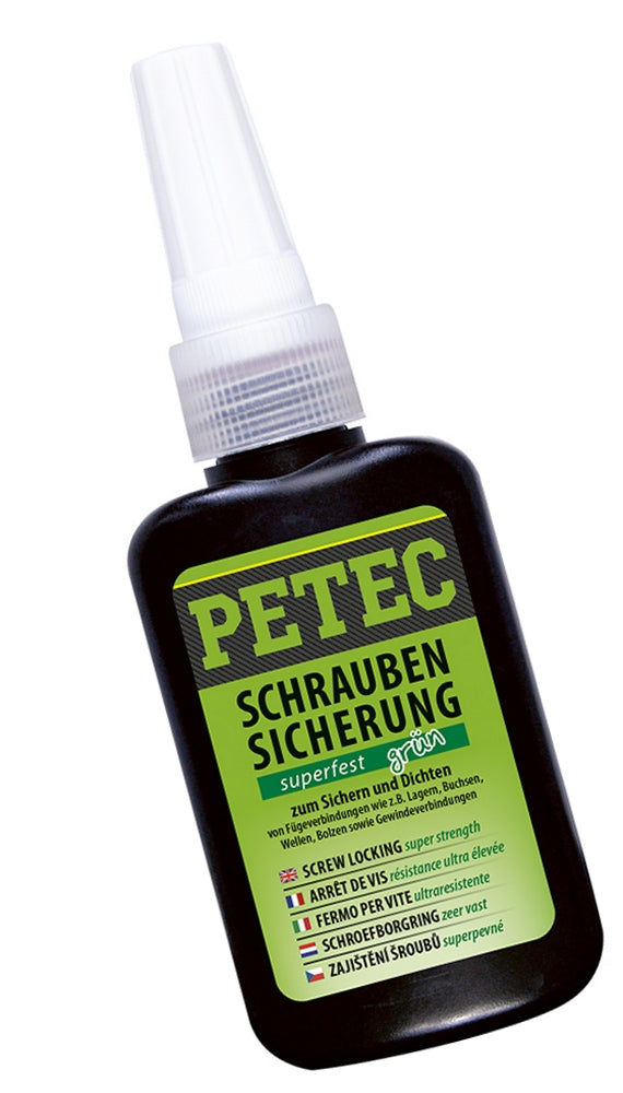 PETEC 930250 Schraubensicherung Superfest Grün 250g Schrauben Sicherung