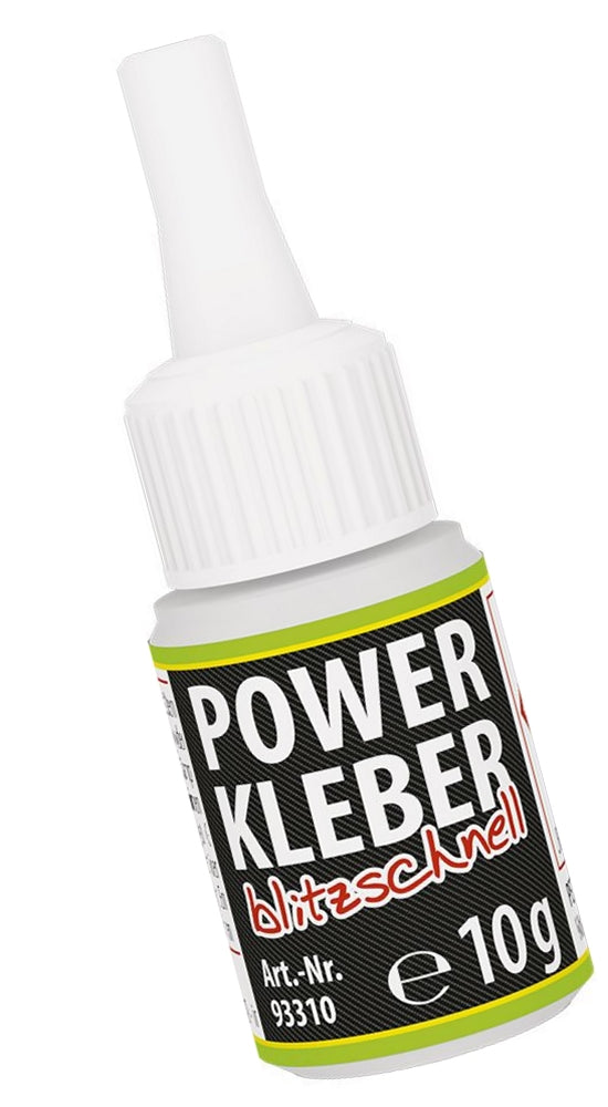 PETEC 93310 Power Kleber Blitzschnell Flasche 10g Sekundenkleber Klebstoff