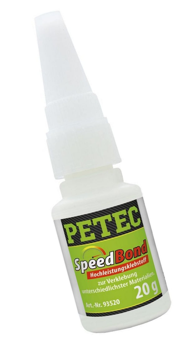 PETEC 93520 SpeedBond Hochleistungsklebstoff Flasche 20g Sekundenkleber