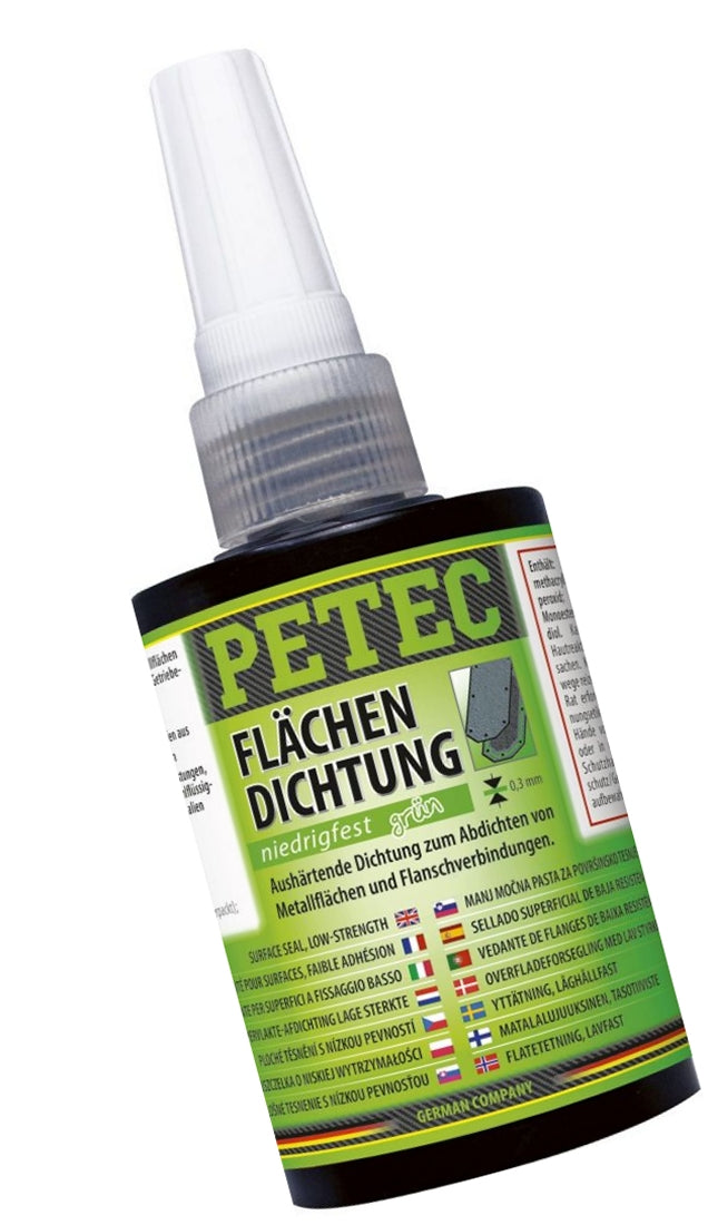 PETEC 97075 Flächendichtung grün niedrigfest aushärtend Pressbox 75ml Abdichten Dichtmittel