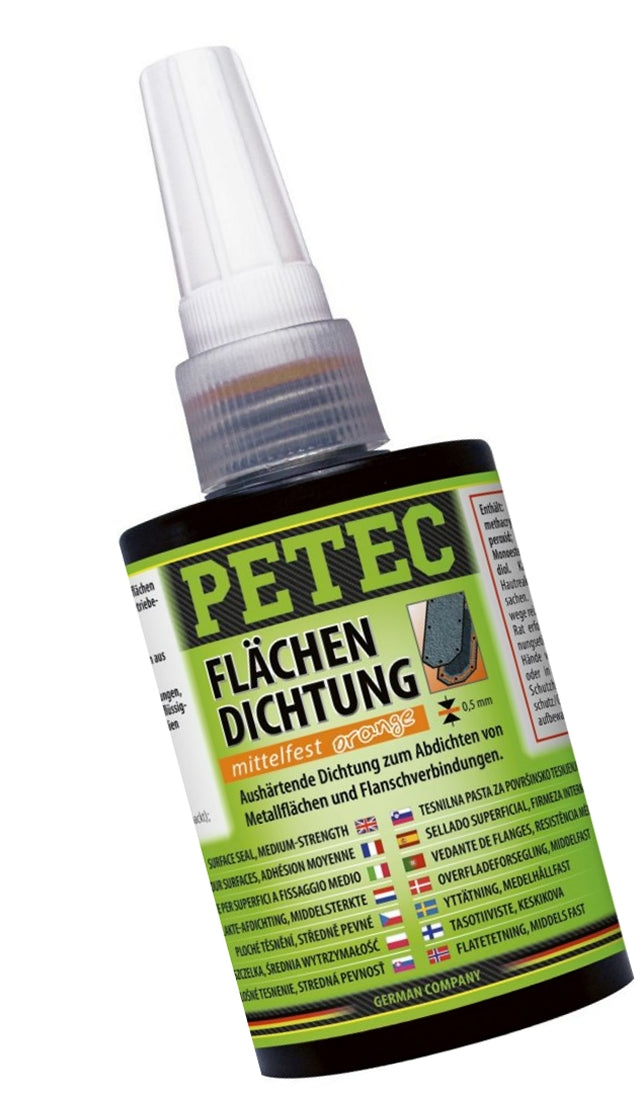 PETEC 97175 Flächendichtung orange mittelfest aushärtend Pressbox 75ml Abdichten Dichtmittel