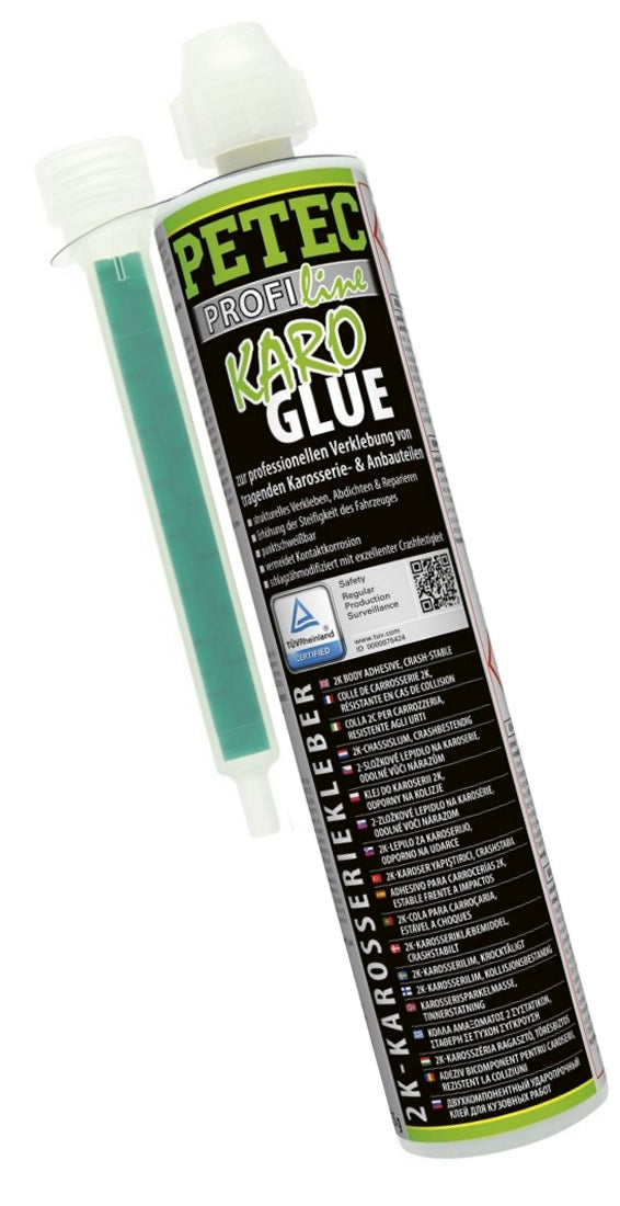 PETEC 98195 Karo Glue 2K Karosseriekleber Kartusche 195ml Gewerbliche Anwender