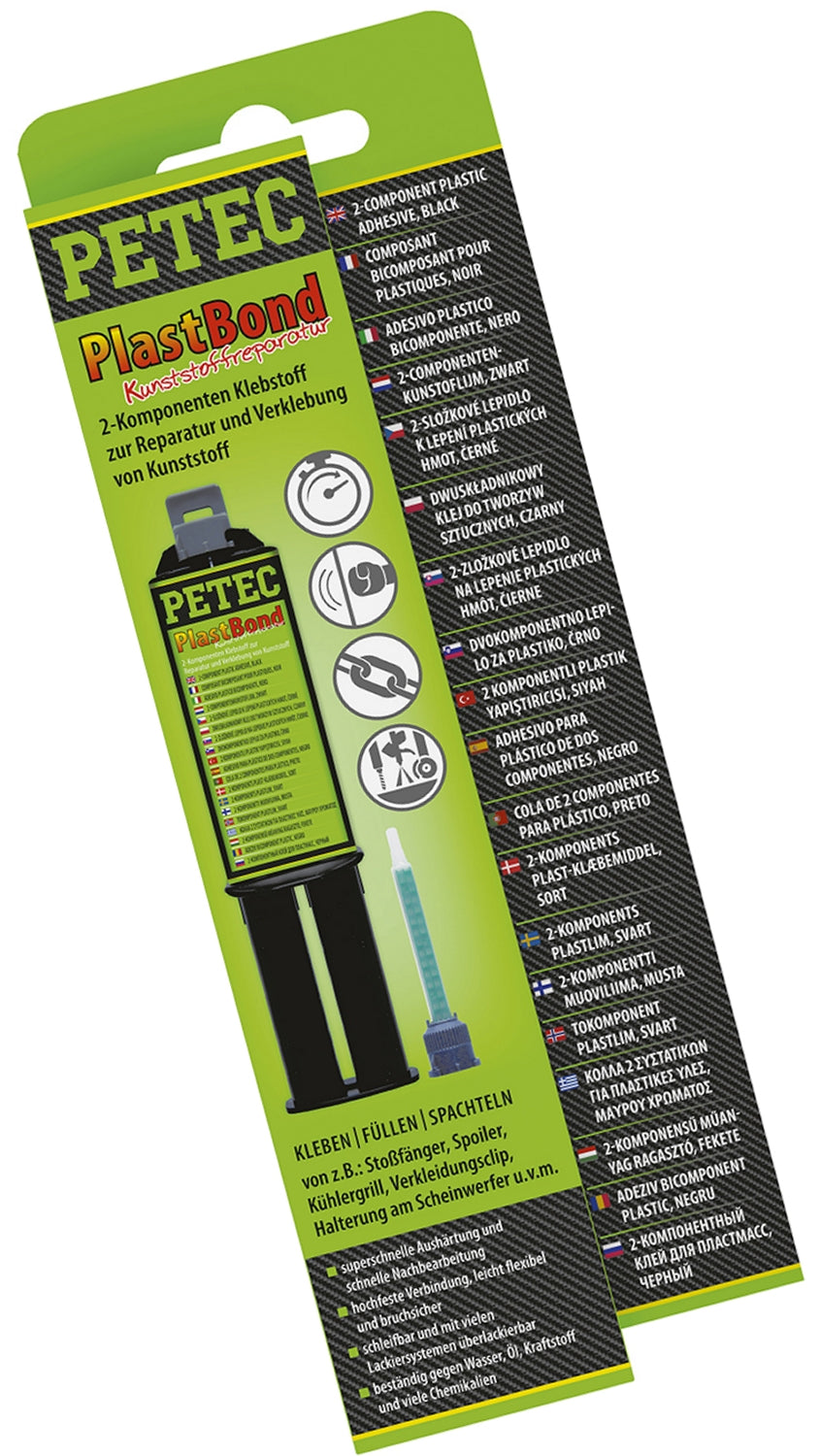 PETEC 98325 PlastBond Kunststoffreparatur schwarz 24ml SB Karte