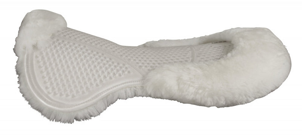 PFIFF 101314 Therapeutisches Gelpad mit Echtfellunterlage Sattel-Pad Gelunterlage