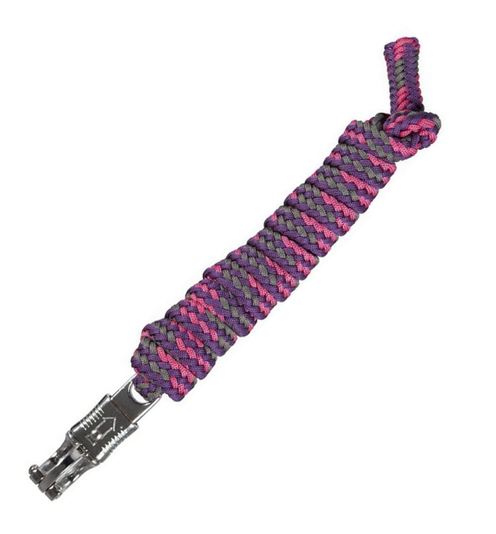 PFIFF 101518-180 Führstrick mit Panikhaken Farbe bordeaux/pink/grau 2 Meter