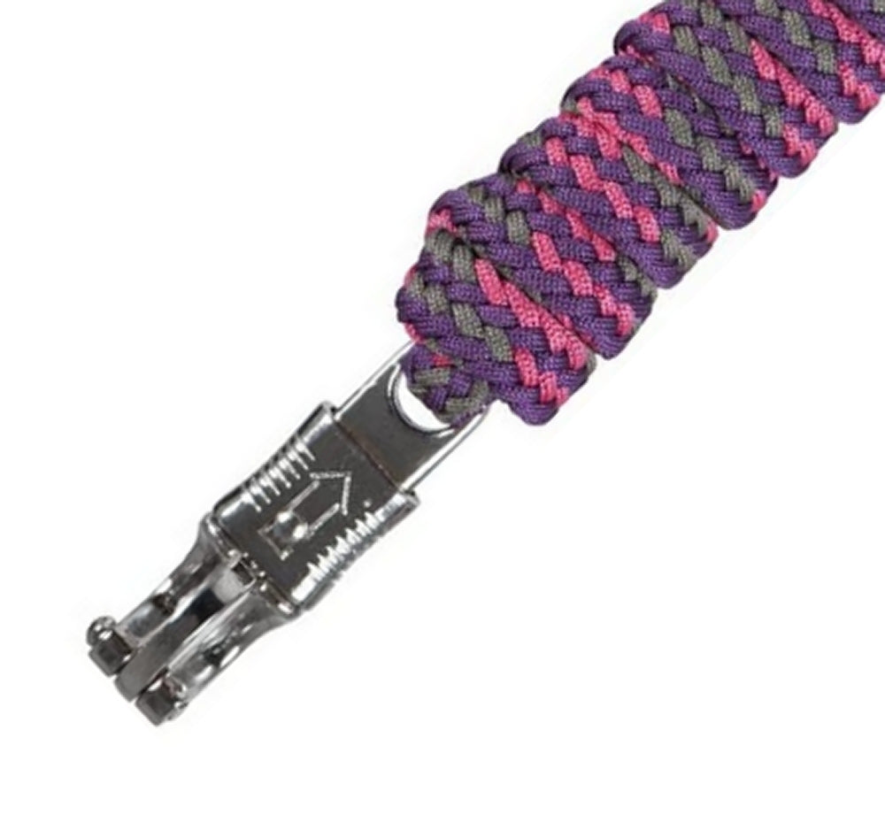 PFIFF 101518-180 Führstrick mit Panikhaken Farbe bordeaux/pink/grau 2 Meter