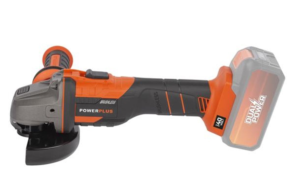 VARO POWDP35170 Powerplus Akku Winkelschleifer bürstenlos 40V Ø125mm ohne Batterie und Ladegerät